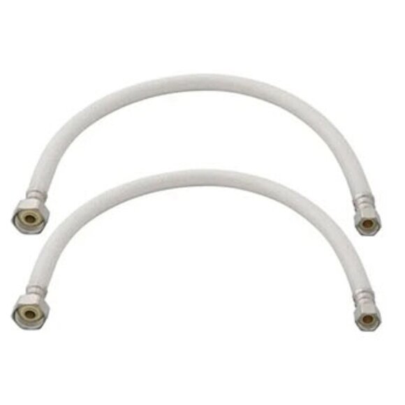 2 PACK PROFLO PFX146022 3/8" COMP X 1/2" FIP X 12" Stainless Steel - Picture 1 of 8